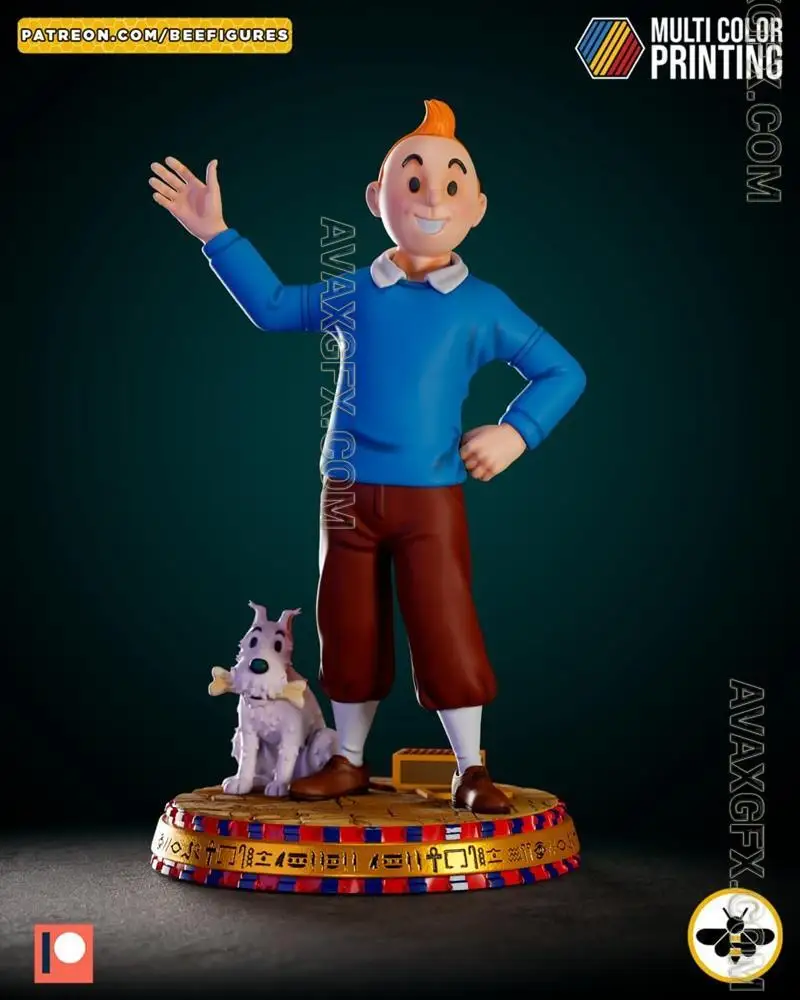Bee Figures - TinTin - STL 3D Model
