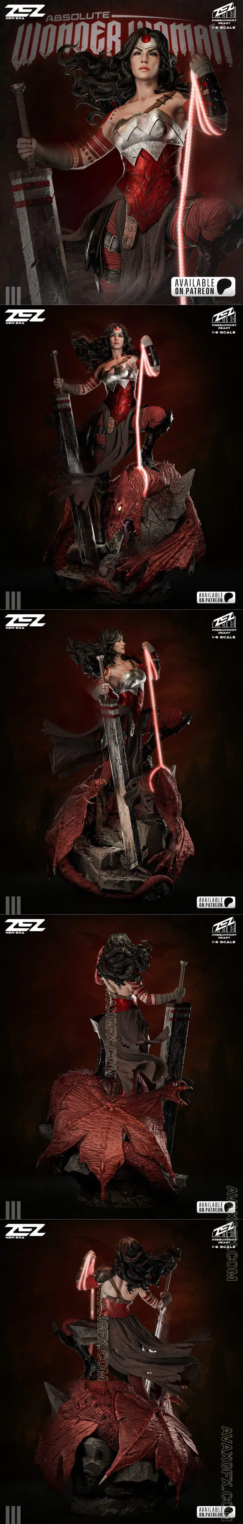 ZEZ Studios - Wonderwoman Absolute - STL 3D Model
