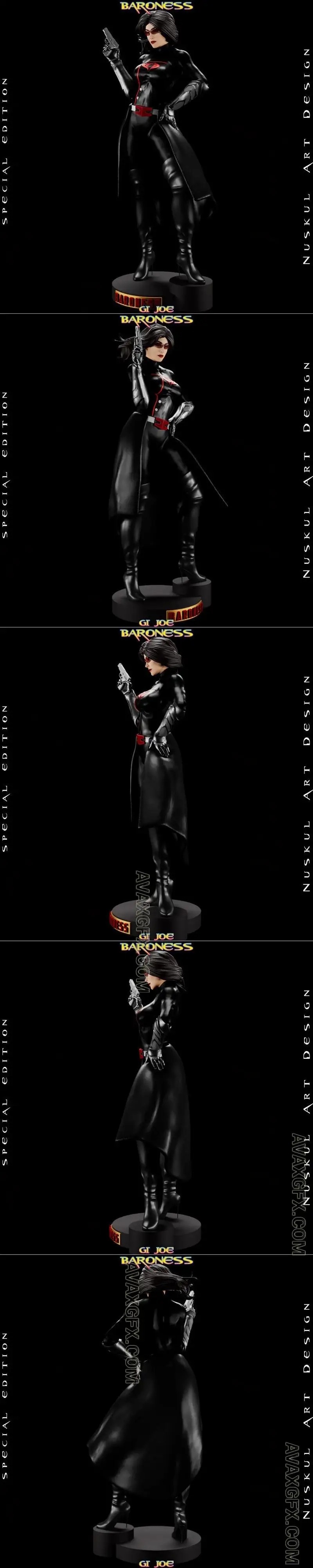 Nuskul Art - G.I Joe Baroness - STL 3D Model