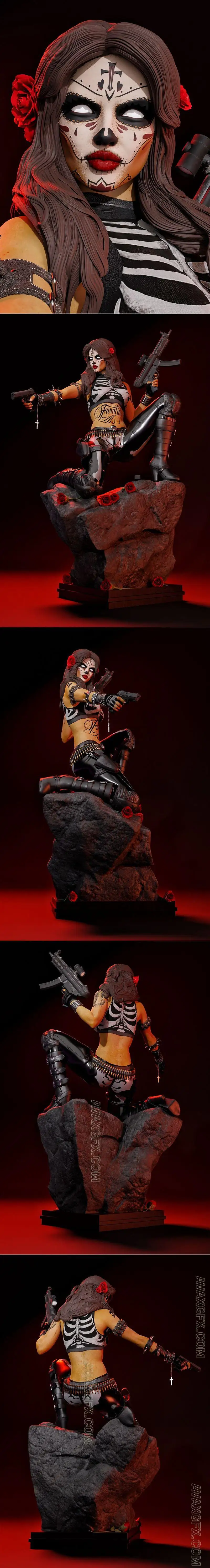 La Muerta - Coffin Comics - STL 3D Model