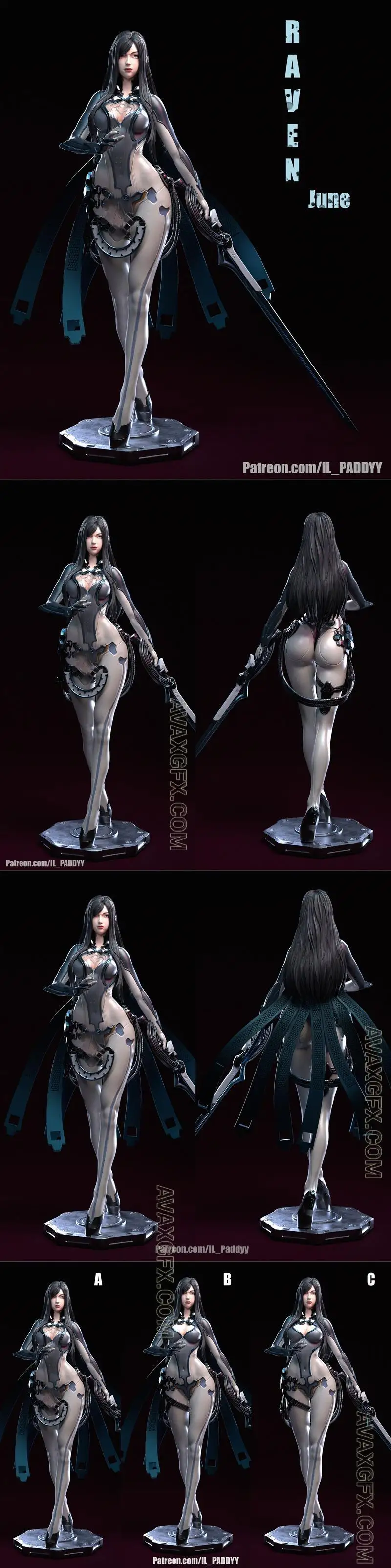 Il Paddyy - Stellar Blade - Raven - STL 3D Model