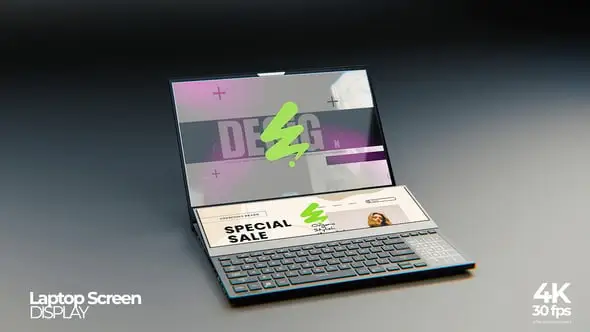 Modern Laptop Screen Mockup 58370996 Videohive