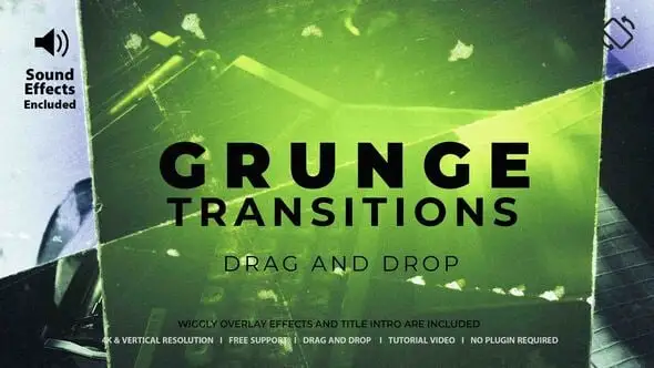 Grunge Transitions 58362500 Videohive