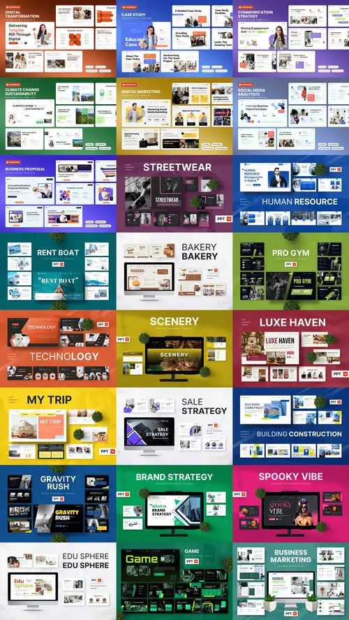 Download 24 PowerPoint Templates Bundle 12
