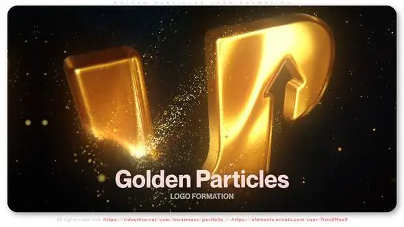Golden Particles Logo Formation 58388253 Videohive