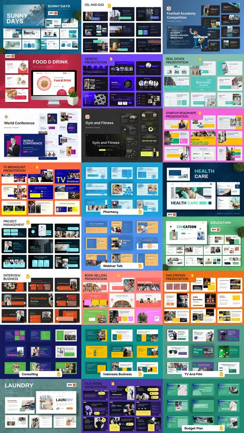 Download 24 PowerPoint Templates Bundle 9