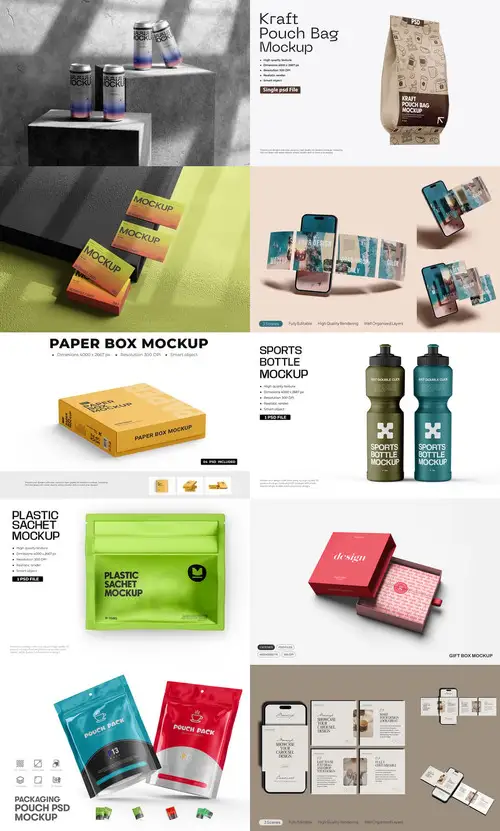 Download 10 Mockup Templates Bundle 2 2025