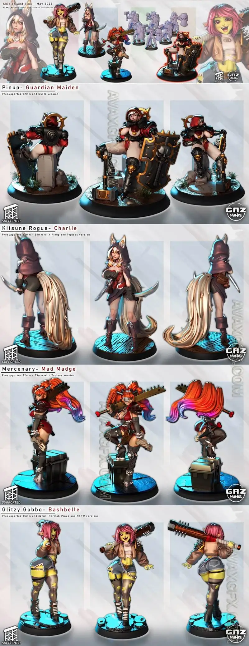 Gaz Minis May 2025 - STL 3D Model