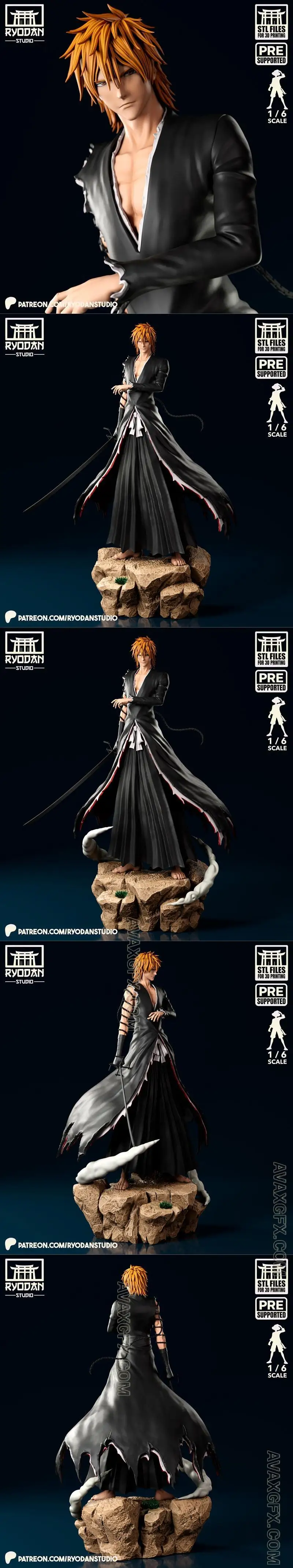 Ryodan Studio - Kurosaki Ichigo (Dangai) - STL 3D Model