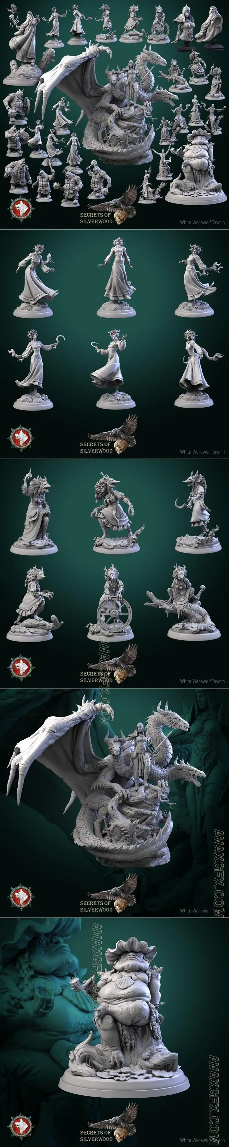 White Werewolf Tavern - Secrets of Silverwood - STL 3D Model