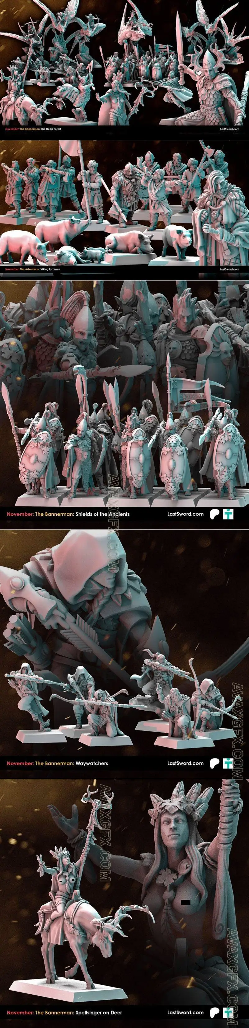 Last Sword Miniatures November 2024 - STL 3D Model