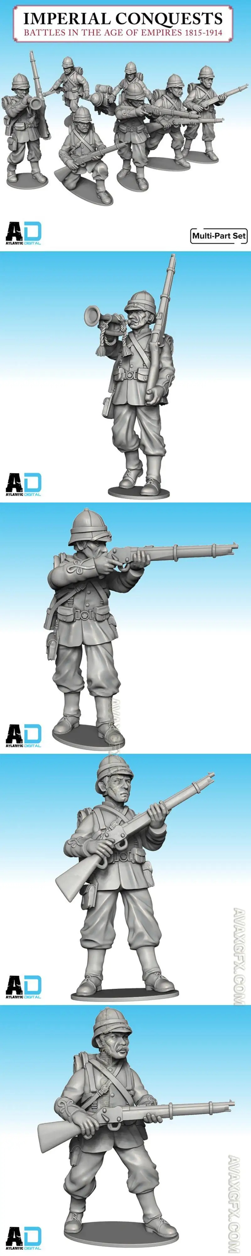 Zulu War British - STL 3D Model