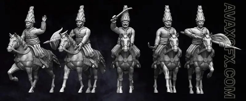 Qajar Persian Cavalry - STL 3D Model