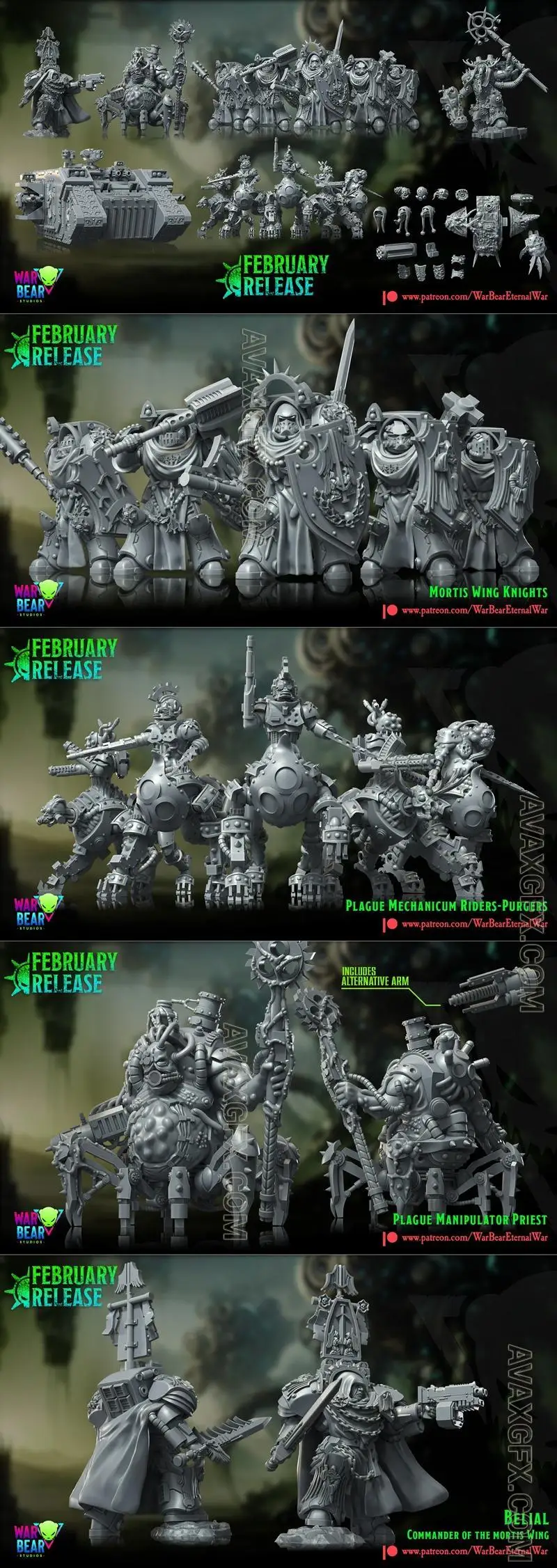 War Bear Studios February 2025 - STL 3D Model