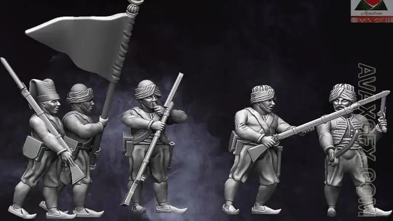Napoleonic Ottoman Infantry - STL 3D Model