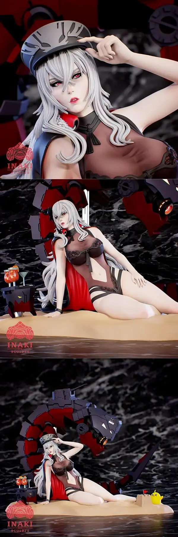 Inaki Sculpts – Graf Zeppelin Beachside – Azur Lane – 3D Print