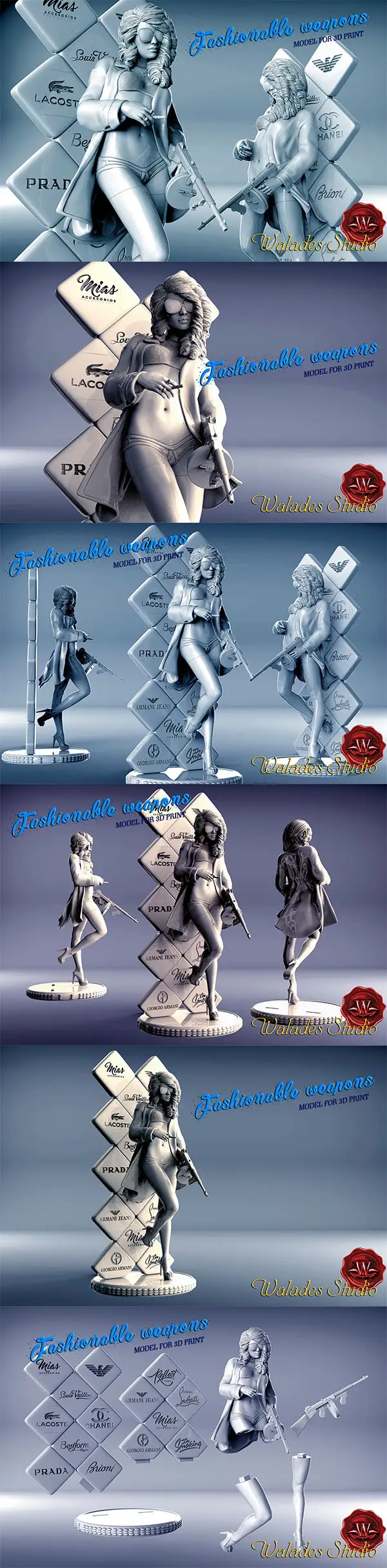 Walades Studio – Fashionable Weapons – 3D Print