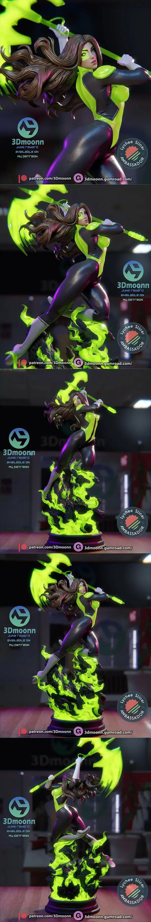 3Dmoonn – DC – Jessica Cruz – 3D Print