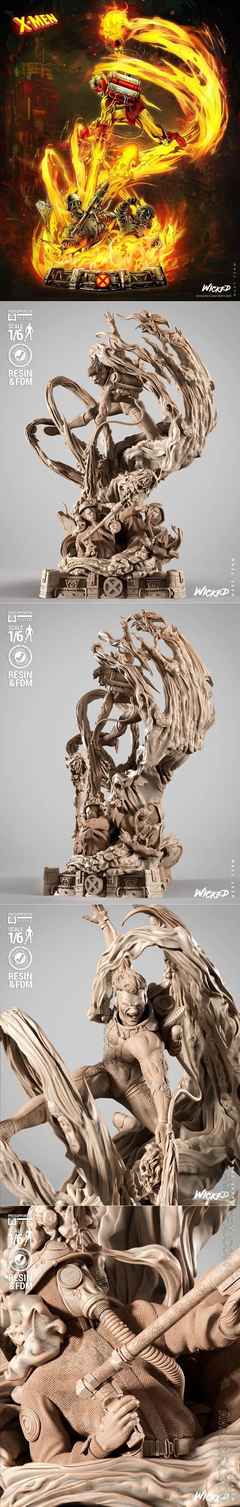 WICKED - Pyro Sculpture - STL 3D Model