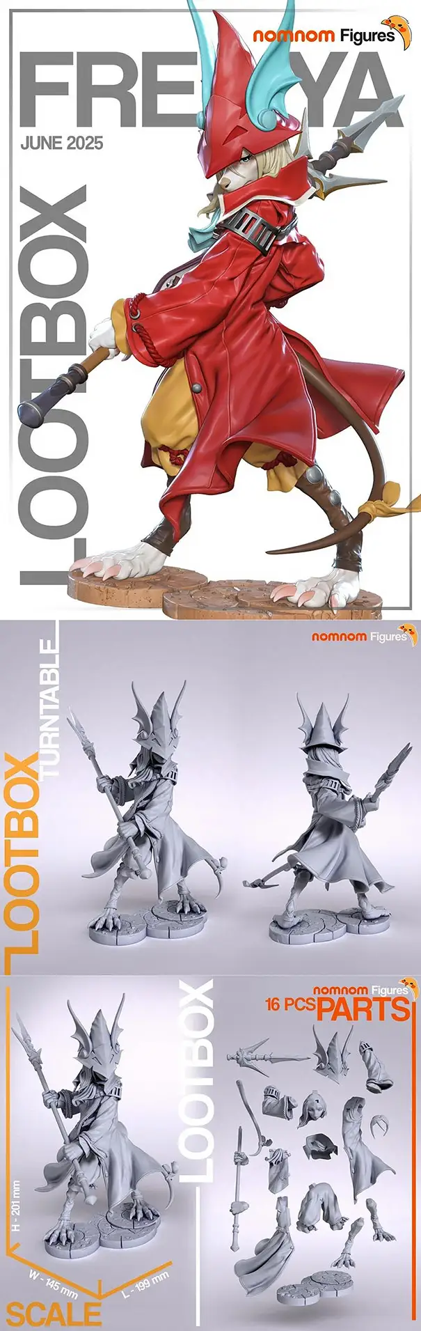 Nomnom Figures – Freya Crescent – Final Fantasy IX – 3D Print