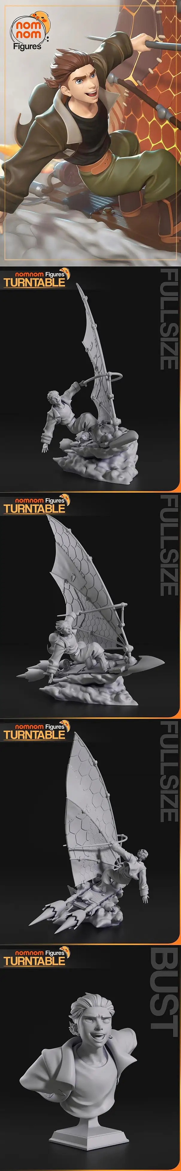 Nomnom Figures – Jim Hawkins – Treasure Planet – 3D Print