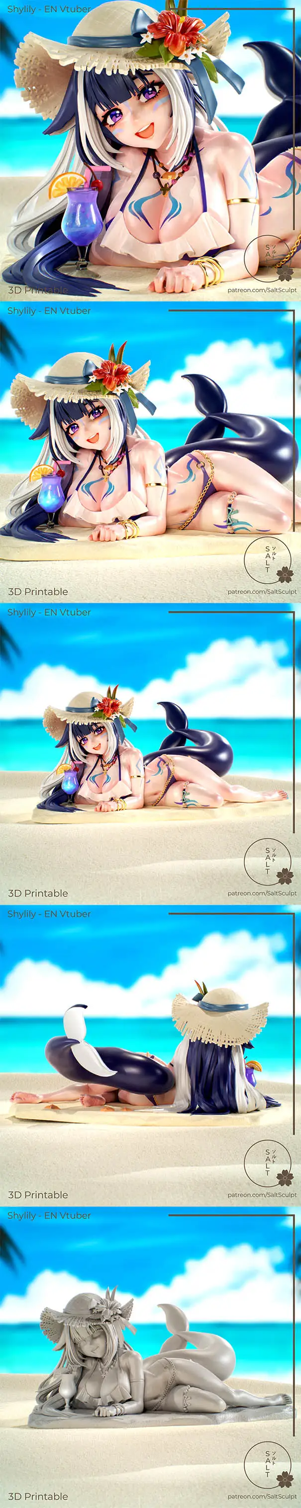 SaltSculpt – VTuber – Shylily – 3D Print